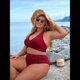 thumbnail image 5 of Traje de Baño de Dos Piezas con Control de Abdomen para Mujer, Bikini de Cintura Alta, 2025 Rojo Ladrillo XXL, 5 of 9