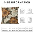thumbnail image 6 of Fall Brown Outdoor Pillow Cover Beige White Decor Modern Geometry Flower Decorative Cushion Cases for Sofa Couch Bed, 6 of 6