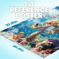 thumbnail image 3 of Lamplig Puzzles for Adults 1000 Pieces, Sea Turtle & Clownfish Ocean Jigsaw Puzzle, with Letters on Back, Challenging Puzzle for Adults, Stress Relief Gift for Game Nights with Guide Poster, 3 of 9