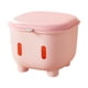 thumbnail image 1 of Reposapiés otomano de almacenamiento Contenedor de almacenamiento Gran capacidad Taburete reposapiés moderno para Rosa, 1 of 9