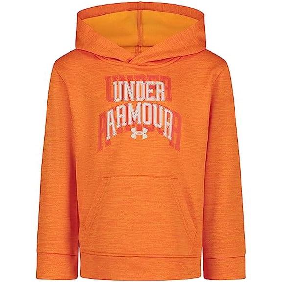 Under Armour Boys' Fleece Logo Hoodie Sweatshirt Orange 6 UAFGB02E-811