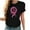 QR1_Black, variant on Womens Pink Ribbon T-Shirts Breast Cancer Breast Cancer Print T Shirts Short Sleeve Inspirational Tops Breast Cancer Crew Neck Tees
