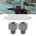 thumbnail image 3 of Motorcycle Mirror Adapter Screws CNC Aluminum Alloy Motorbike Rearview Mirror Plugs Bolts Applicable for Motorcycle Riders, 3 of 7