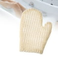 thumbnail image 2 of de baño de sisal, lavable, reutilizable, multifunción, esponja de baño, herramienta de limpieza corporal portátil, guantes de ducha para baño, Baoblaze Guantes de ducha, 2 of 8