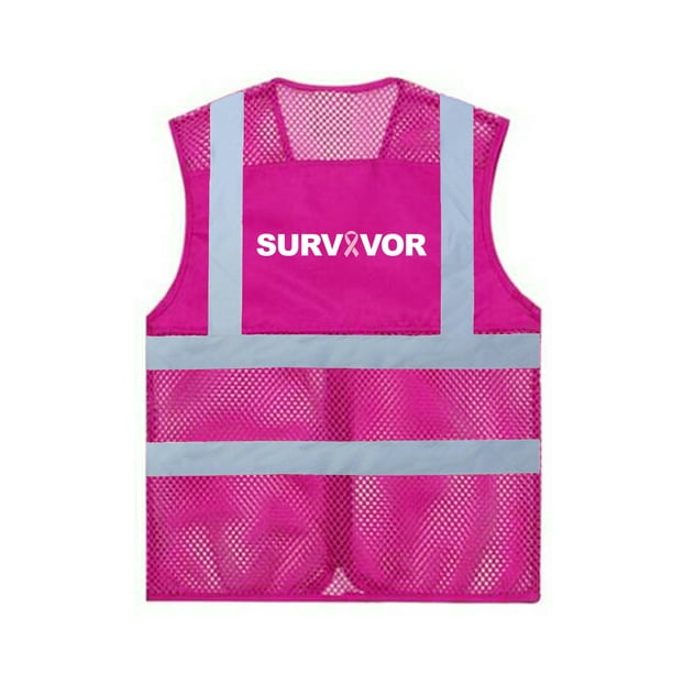 Pink mesh deals safety vest
