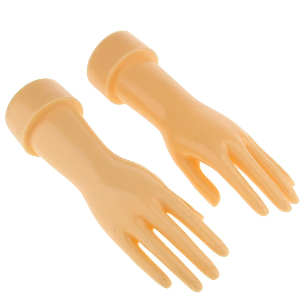 New 1 Pair Mannequin Hand Arm Display Base Female Gloves Jewelry Model Stand 