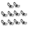 thumbnail image 3 of 10 X Right Angle Glass Panel Shelf Clamp Holder Bracket Support Clip, 3 of 8