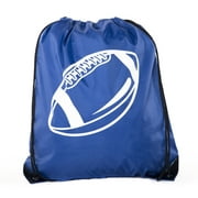 Football Party Bags | Football Drawstring Cinch Backpacks for Team Events, Birthdays, and More!