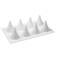 thumbnail image 6 of 1pcs 8-cavity Christmas tree shape silicone mold, used for baking mousse cake, 3D chocolate cream cake, brownie, French dessert mold, 6 of 8