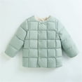 thumbnail image 2 of Huowey Kids Toddler Baby Girls Boys Winter Warm Thick Solid Color Cotton Long Sleeve Padded Clothes Coat Jacket Holiday Dailywear, 6-7 Years, 2 of 3