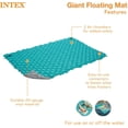 thumbnail image 4 of Giant Inflatable Floating Water Mat Relaxing Platform Pad for Pools and Lakes., 4 of 5