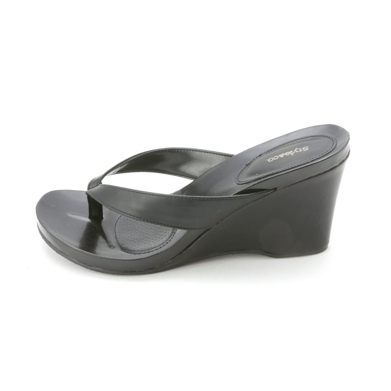 Style Co. Women s Chicklet Thong Wedge Sandals Walmart