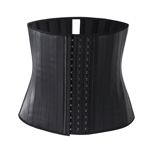 Qarigey Entrenador de cintura de acero deshuesado Cincher mujer corsé Shapewear práctico multiusos Fitness traje transpirable dulce regalo Ropa interior Negro/XXS