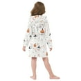 thumbnail image 7 of FORMRS Niños Bathrobe Unisex Hooded Robe Soft Plush Pajamas Sleepwear, Size 2-3T, Ghost Design, 7 of 7