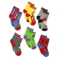 thumbnail image 2 of Super Hero Adventures Boys Toddler 6 pack Crew Socks SHA21FYT, 2 of 7