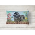 thumbnail image 2 of Carolines Treasures CK1233PW1216 Newfoundland Spring Canvas Fabric Decorative Pillow  12H x16W multicolor, 2 of 3