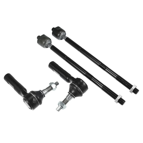 4pcs Front Inner Outer Tie Rod Links ES800986 EV800963 for Dodge Challenger 11-18 Charger 11-19 for Chrysler 300 11-14