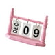 thumbnail image 4 of Calendario de escritorio Decoración diaria Reutilizable Regalo ideal Compacto con base de madera Práctico Rosa, 4 of 9