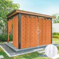 thumbnail image 6 of Orange Morocco Outdoor Curtains for Patio Waterproof,Windproof Privacy Curtains with Weighted Bottom,Geometric Leaf Diamond Lattice Abstract Outside Drapes for Picnic Garage Yard 54"x95" 2 Panel, 6 of 8