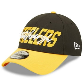 Youth New Era Black/Gold Pittsburgh Steelers 2022 NFL Draft 9FORTY Snapback Adjustable Hat - OSFA