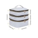 thumbnail image 3 of Bolsa de maquillaje LANDFOBO grande de 3 capas con asa Travel Beige, 3 of 6