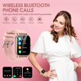 thumbnail image 2 of Reloj inteligente Ddidbi para mujer con llamadas, monitor de frecuencia cardíaca, IP68, rosa, 2 of 6