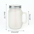 thumbnail image 4 of CALCA 48 Pack 12oz Sublimation Mason Jar Cup Mugs Glass Blank Tumbler Bottle with Handle, Metal Lids & Plastic Straws for Kids and Adults, 4 of 6