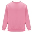 thumbnail image 7 of Admvng Mens Sweatshirt Solid Color Casual Long Sleeved Round Neck Base Sweatshirts, Size S-3XL, 7 of 7