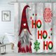 thumbnail image 1 of 180cm x 184cm,Cortina de Ducha navideña, Temporada de Nieve de Invierno Papá Noel, Juego de decoración de baño de Tela con Ganchosc(E), 1 of 1