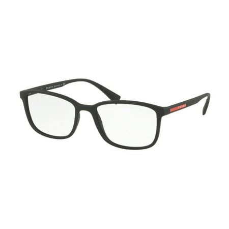 Eyeglasses Prada Linea Rossa PS 4 IV DG01O1 BLACK RUBBER