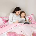 thumbnail image 5 of Manfei Cheetah Pattern Bedding Comforter Set,Leopard Print Kawaii Butterfly Twin Comforter Sets,Pink White Bedding Set For Girls Kids,Luxury Bedroom Decor Reversible,2-Piece, 5 of 8