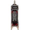 thumbnail image 4 of Vintage Style Plastic Table Clock, Antique Home Decorative Desk Alarm Clock, Brownish Red, 4 of 5