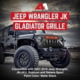 thumbnail image 2 of AMERICAN MODIFIED Grille Gladiateur avec Lumières Rouges pour Jeep Wrangler JK 07-18, 2 of 7