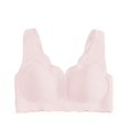 thumbnail image 3 of Gymayou Women Front Closure Seamless Minimizer Bra for Large Bust Padded Wireless Gathered Beauty Back Lingerie ront Snap Comfort Underwear Pink M, 3 of 4