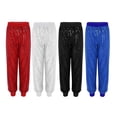 thumbnail image 5 of Women Sequins Loose Fit Harem Dance Pants Jazz Hip Hop Belly Dance Stage Performance Costume Night Club Trousers, 5 of 6
