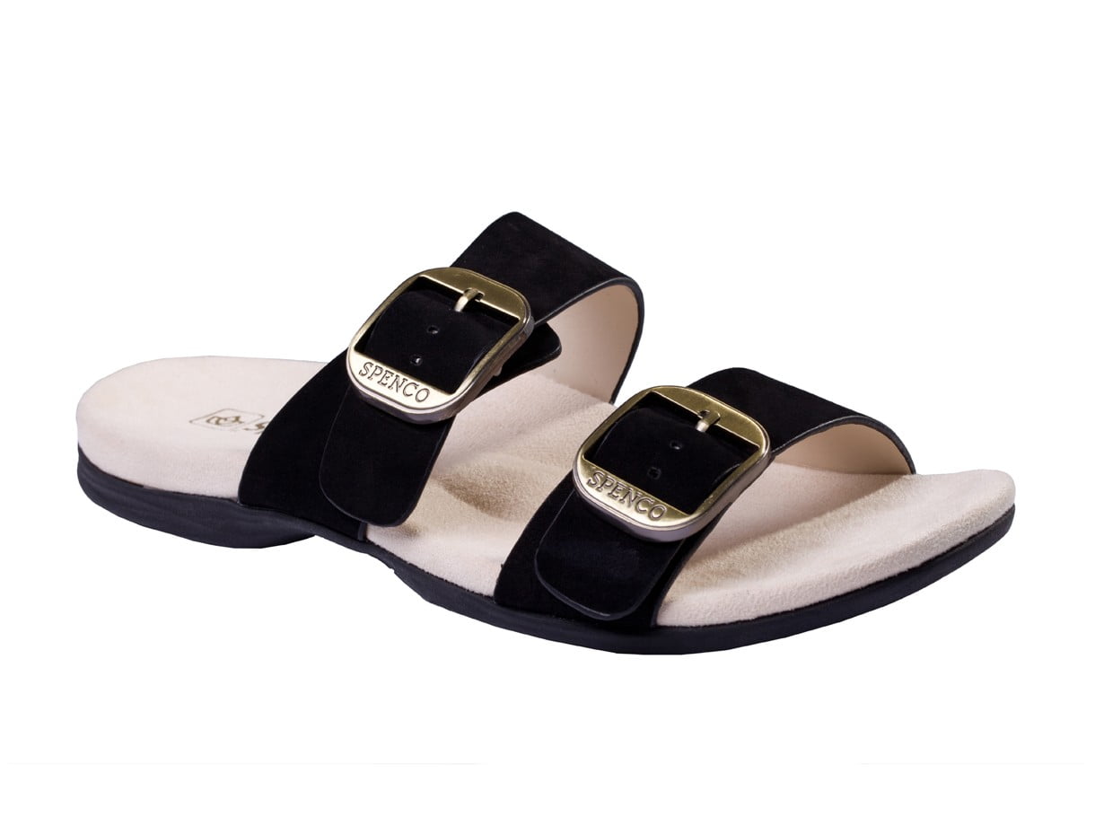 Spenco Vista Slide Women's Leather Arch Support Sandal - Walmart.com