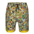thumbnail image 4 of Men's Simpsons Beach Shorts Hot Summer Swim Trunks Sports Running Bathing Suits with Mesh Lining, 4 of 6