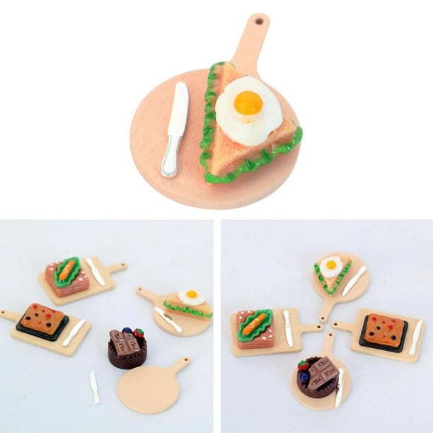 Mini Accesorios De Comida Y Teléfono Para Casas De Muñecas Escala 1:12 - Pack X2, Detalles Realistas Para Miniaturas