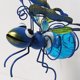 thumbnail image 2 of Estatua Insecto Hierro Solar Con Hadas LED Jardín () Azul, 2 of 4