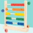 thumbnail image 2 of Five-Row Abacus Wooden Counting Frame Educational Math Learning Toy for Early Childhood Development, 2 of 8