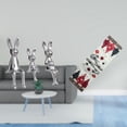 thumbnail image 2 of Escultura de figura familiar de conejo de invierno, adorno de centro de mesa para armario, estantería, decoración con de mesa navideño de tempo, 2 of 8