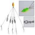 thumbnail image 3 of Umbrella Fishing Bass Lure Rig 5 Arms Alabama Rig Head Swimming Bait with Swivel, 3 of 9