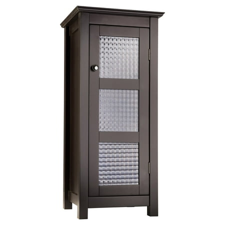 Torino Floor Cabinet With Glass Door Espresso Walmart Com