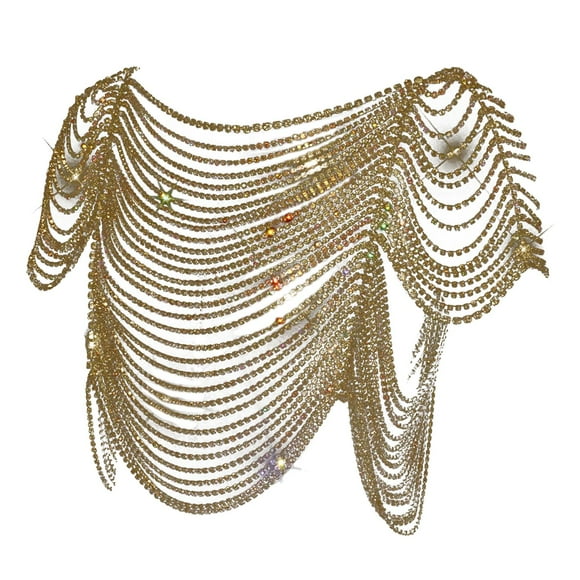 Shiny Nightclub Top, Tassel Line Jewelry ,Fashion Body Chain Party, ,Performance Women Belly Dancer , en