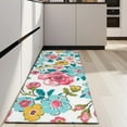 thumbnail image 4 of Pioneer Flower Floral Print Pattern Kitchen Rug Mat,Kitchen Runner Rugs Non Skid Washable,Decorative Kitchen Floor Mats for Kitchen,Sink,Laundry,17"X47", 4 of 5