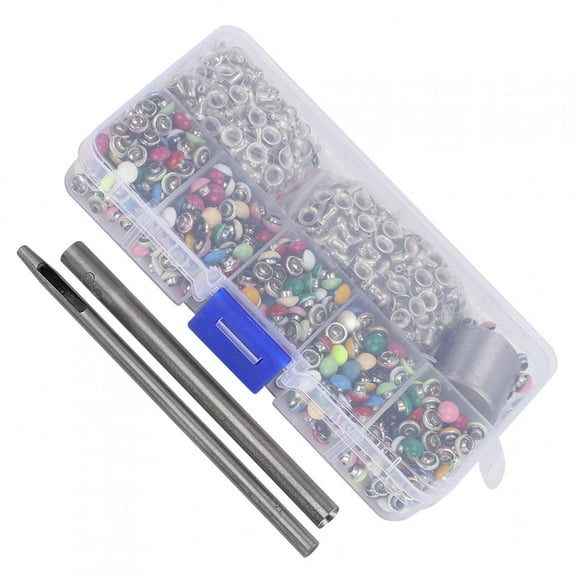 Spptty Brass Rivets,Color Rivets,380 Set Round Mushroom Rivets Brass Color Leather/Belt/Handbag Decor DIY Tool Box 6mm