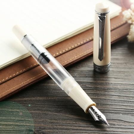 Grtsunsea PENBBS 309 Fine Nib Transparent Piston Fountain Pen Calligraphy 0.5mm Ink With Box Best (Best Pen Ever Made)