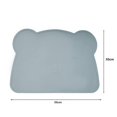 thumbnail image 3 of Ensemble de Table pour Enfants, Portable, Silicone de Qualité Alimentaire, Bleu Poussiéreux, 3 of 5