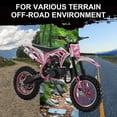 thumbnail image 2 of Xinwanna 50CC Dirt Bike for Kids, 2-Stroke Gas Dirtbike, Pocket Rocket Bike, Pit Bike, Mini Motorcycle with Front Rear Disc Brakes, Pull Start, Up to 30MPH, 2 of 8