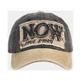 thumbnail image 4 of NOW LOVE STORY Vintage Washed Baseball Cap, 3D Embroidery Logo Custom Retro Hat with UPF Sun Protection for Outdoor Sports, Couple Travel and Casual Fashion, 4 of 5